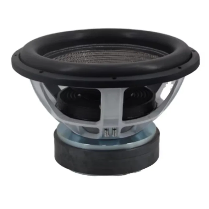 OEM Manufacturer High Performance 5000W 18 Inch Subwoofer18125-008 Dual Coil Single 24V Carbon and Paper Cone for Car Subwoofer