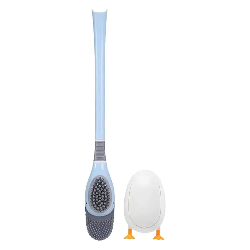 Cute Toilet Brush Long Handle Toilet Scrubber Flexible Bathroom Toilet Brush Set Quick-Drying Toilet Bowl Cleaner For Cleaning