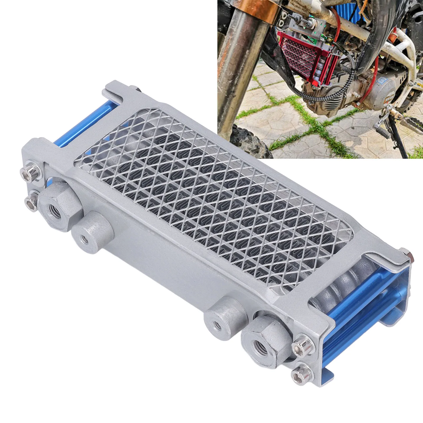 モーターサイクルオイルラジエーターセット-エンジンオイル冷却クーラーシステムキット-モンキー125-50cc～150cc-ダートピットバイク用交換部品