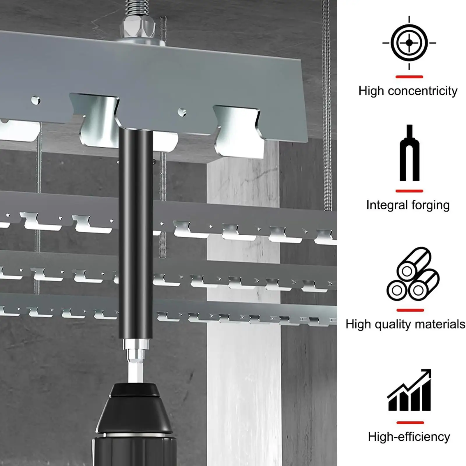 Hollow Socket 9 16 Inch Rotatable Nut Driver Universal Joint Impact Adapter for Overhead Bolt Fastening Applications