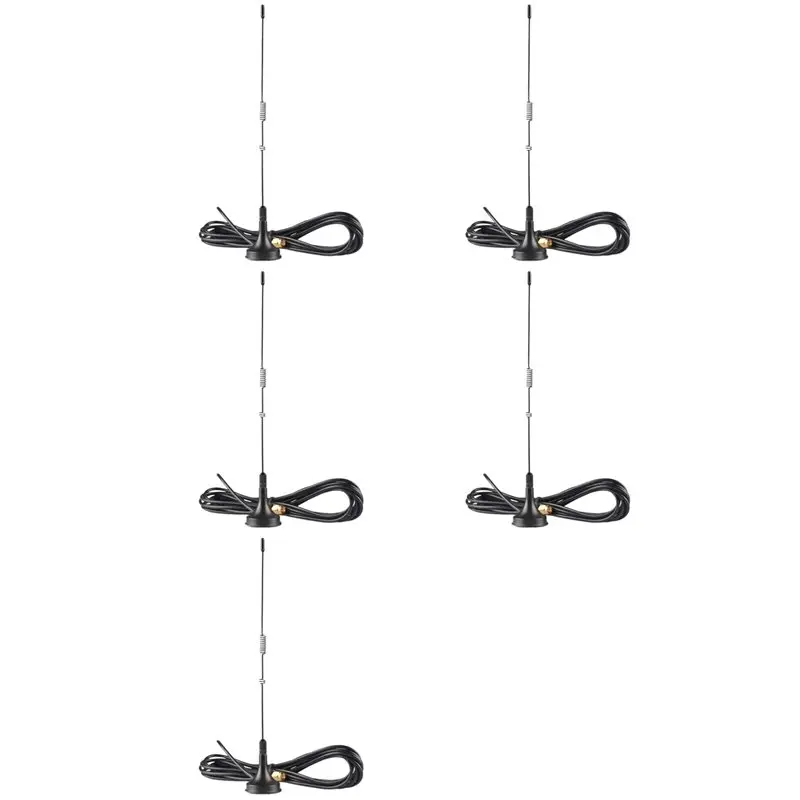 

【CYBER MONDAY】5X UT-106UV SMA-Male Dual Band Mobile Magnet Antenna For Yaesu Two-Way Radios