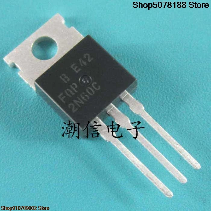 10 piezas FQP2N60C 2A 600V