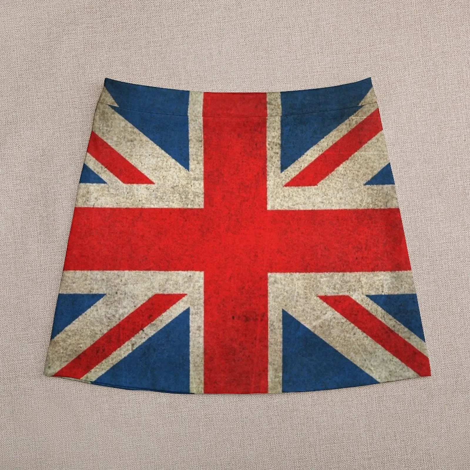 Mini jupe vintage Union Jack Feel pour femmes, DistMurcia ancien et usé, mode, robe d'été, 2024