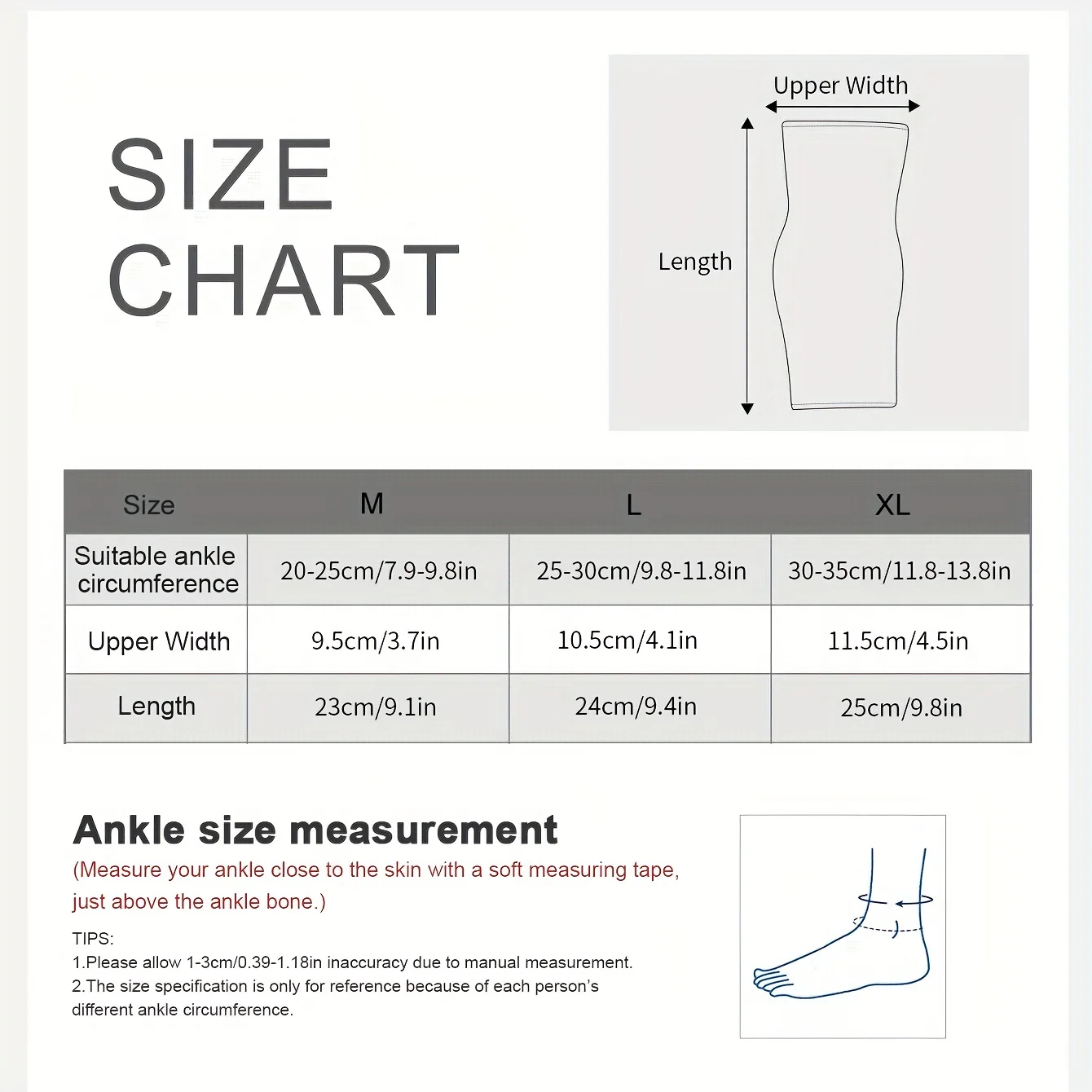1Pcs Adjustable Ankle Support for Sprained Ankle Injury Recovery, Ankle Stabilizer for Basketball Volleyball Tennis
