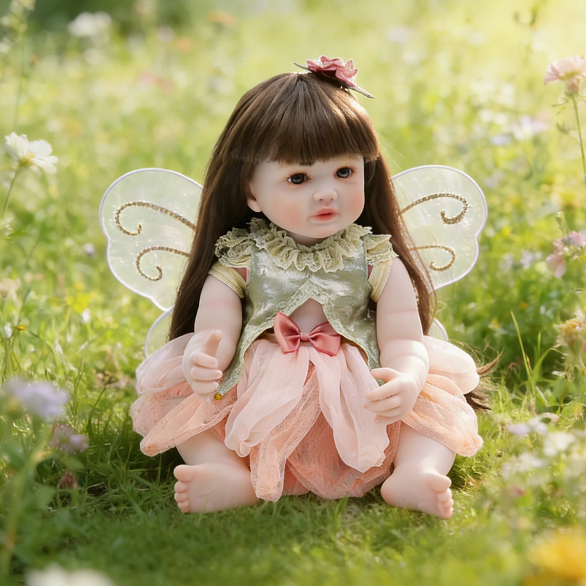 55cm-リボーン幼児人形-全身ソフトシリコンビニール製-本物そっくりのかわいいソフトタッチ高品質防水人形-誕生日ギフト