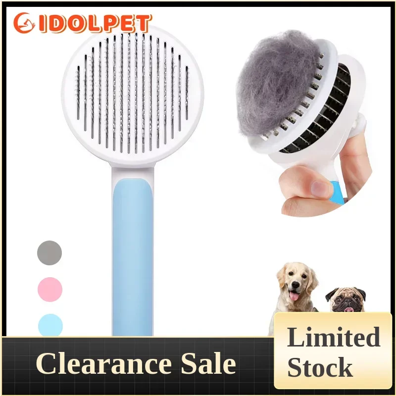 

Dog or Cat Grooming Brush, Pet Comb Effectively Removes Loose Undercoat, Mats and Tangled Hair Slicker Brush for Pet Massage