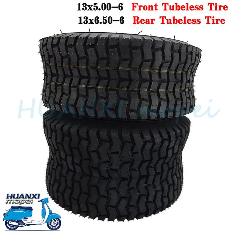 13x6.50-6 or 13X5.00-6 Vacuum Tire for ATV QUAD Golf Buggy Mower Kart Mower 13*6.50-6 Tire Sightseeing Vehicle Accessories