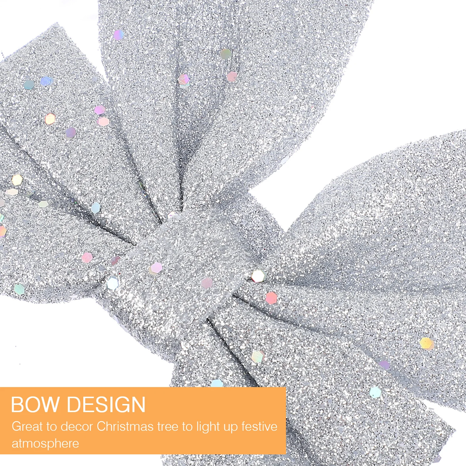 

6Pcs Shimmering Bow Christmas Tree Pendants Xmas Decorations Reusable Ornaments Xmas Pendants Tree Decorations