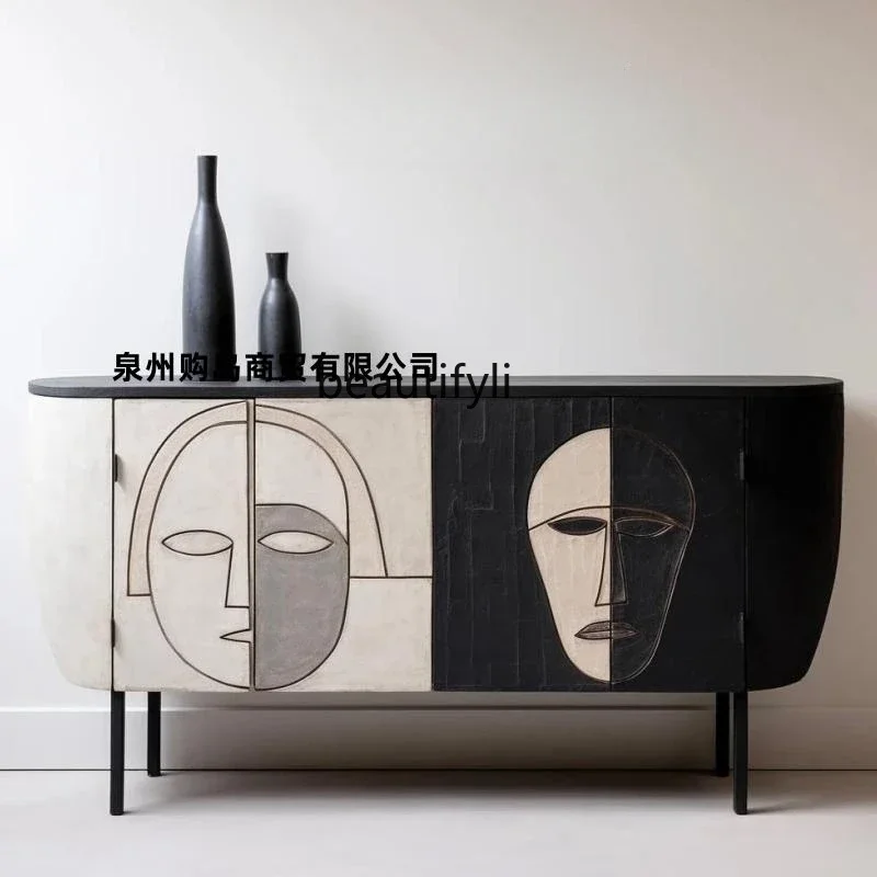 

B6 Painted dining side cabinet, entrance decorative cabinet, multi-functional storage, bed end storage cabinet