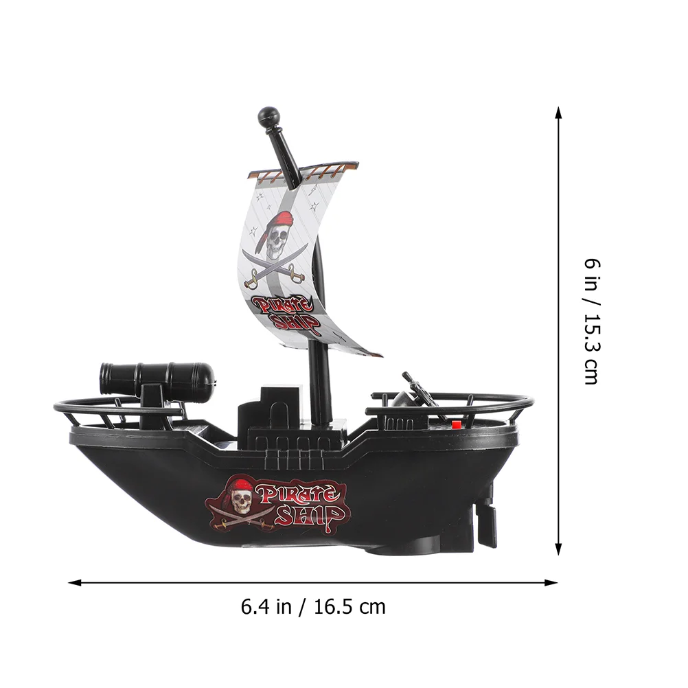 2 Pcs Toy Boat Pirate Ship Toys Water Infant Bathtub Floating Boats Pool Models Summer Shower