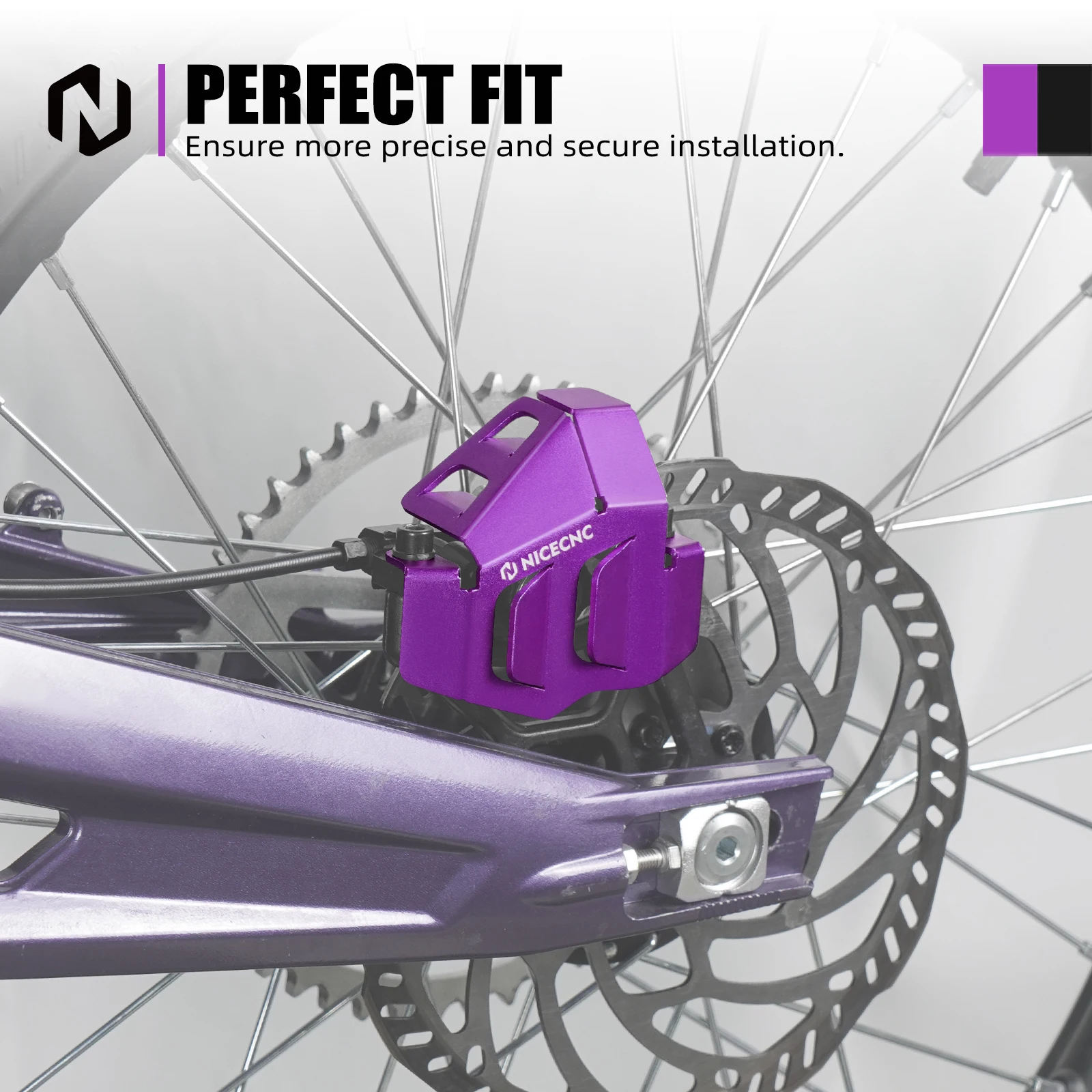 NICECNC لـ Surron light bee X light bee S light bee L1E Segway X160 Segway X260 2024 دراجة كهربائية واقي فرجار الفرامل الخلفي