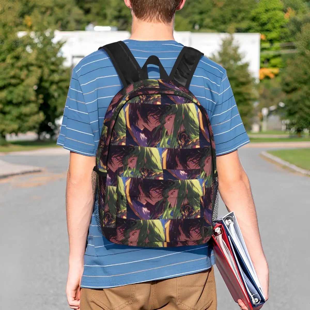 Anime Code Geass Backpack Student Boys Girls BookBag Men Women School Bag Computer Shoulder Bags