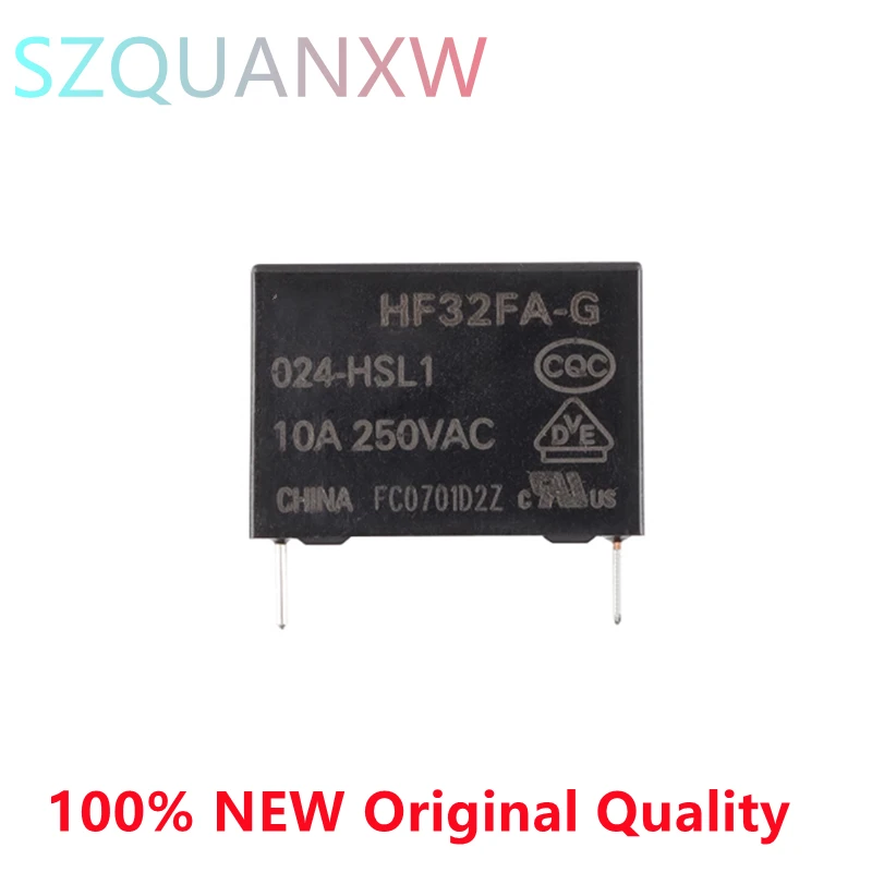 Nuevo relé de potencia Original 4 pines 10A HF32FA-G 005-HSL1 012-HSL1 024-HSL1 HF32FA-G-005-HSL1 HF32FA-G-012-HSL1 HF32FA-G-024-HSL1