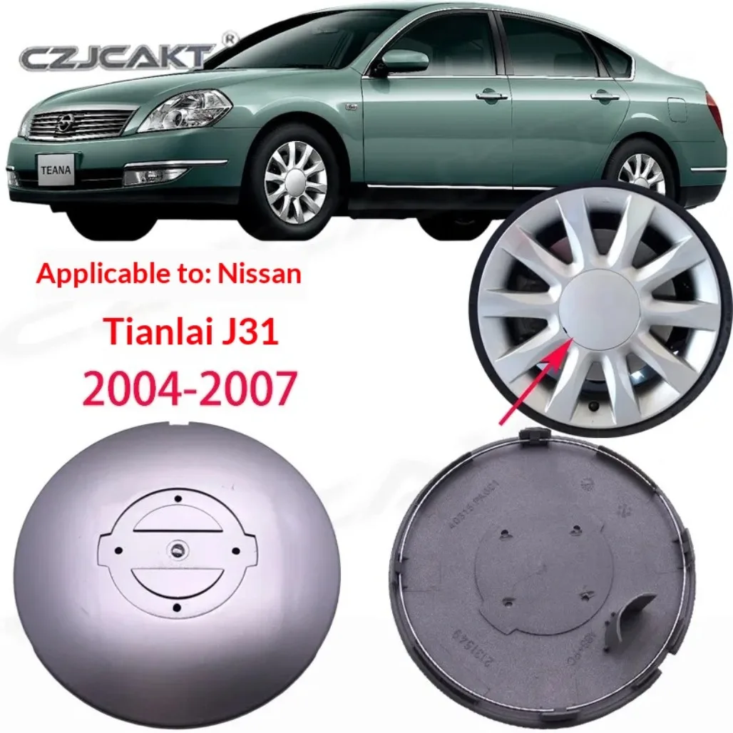 4Pcs Center Hub Caps Covers For Nissan Teana J31 16 Inch 2004-2007 Car Wheel Hubcaps Replacement
