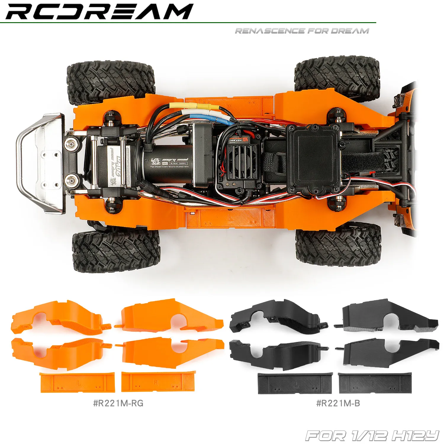 RCDream 1/12 Inner Fenders  for H12Y