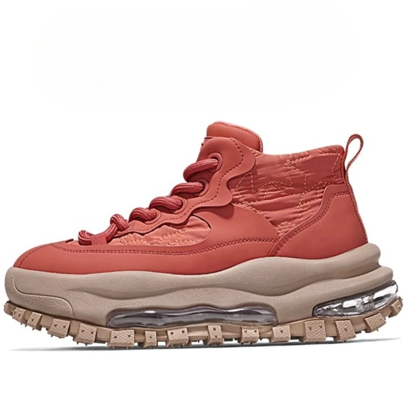 High Top Casual Sneaker Height-increasing Shoes for Men's/Women's Genuine Leather Comfortable Breathable Thick Soled Board Shoes