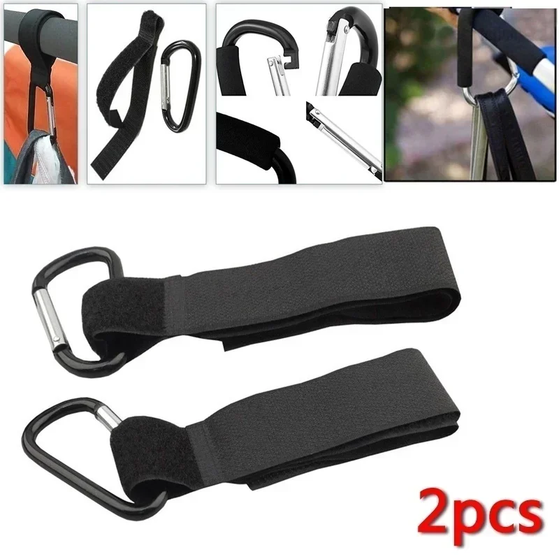 2Pc Universal Buggy Mummy Pushchair Pram Stroller Hook Shopping Bag