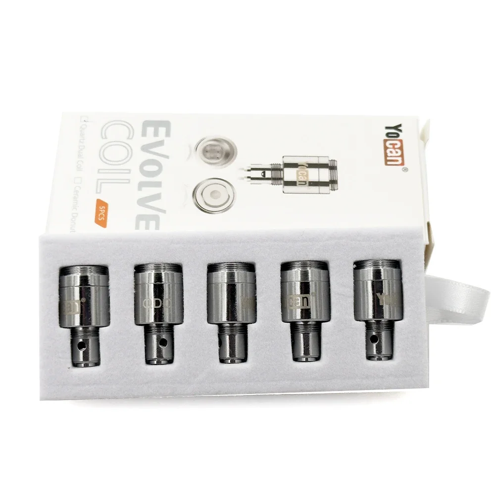 

Yocan Evolve Coil QDC Quartz Dual Coils Head for Yocan Evolve Pandon Wax Dry Herb Tank Atomizer