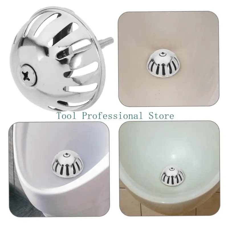 57QF Stainless Steels Urine Strainers Cover Bathroom Urinal Drain Stopper Practical Filter Bathroom Accessory Easy to Install