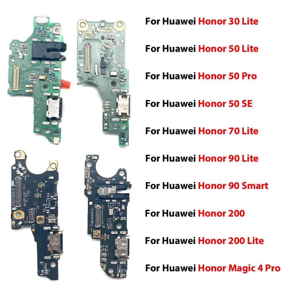 

10 шт. USB-кабель для зарядки с гибким шлейфом для Huawei Honor 30 Lite/50 Lite/50 Pro/50 SE/70 Lite/90 Lite/200 Lite