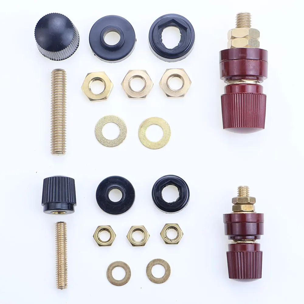 1/2PCS 6mm 8mm Brass Posts Terminal Blocks Power Supply Terminals M6 M8 Welding Machine Inverter Post Connector Car Accessories
