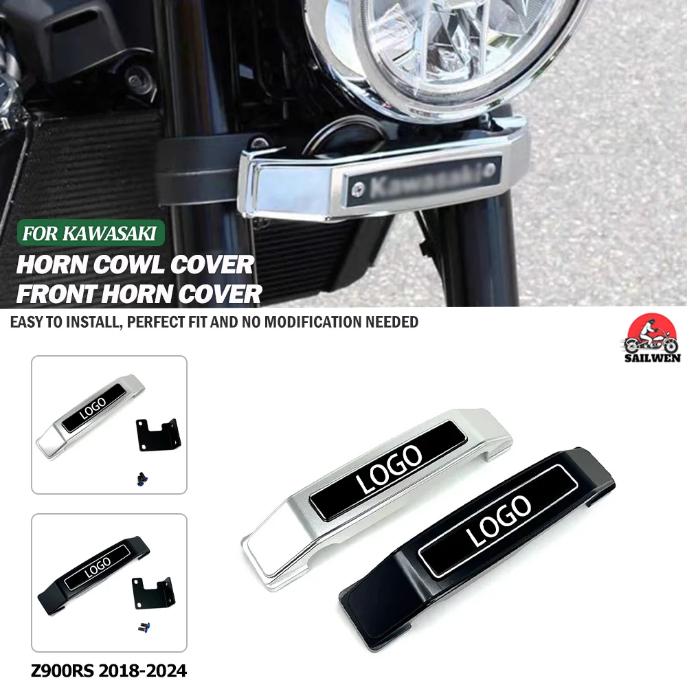 

kawasaki logo Z900 RS Motorcycle Accessories Front Fork Tubes shock horn cowl Cover For KAWASAKI Z900RS Z 900 RS CAFE 2018-2024