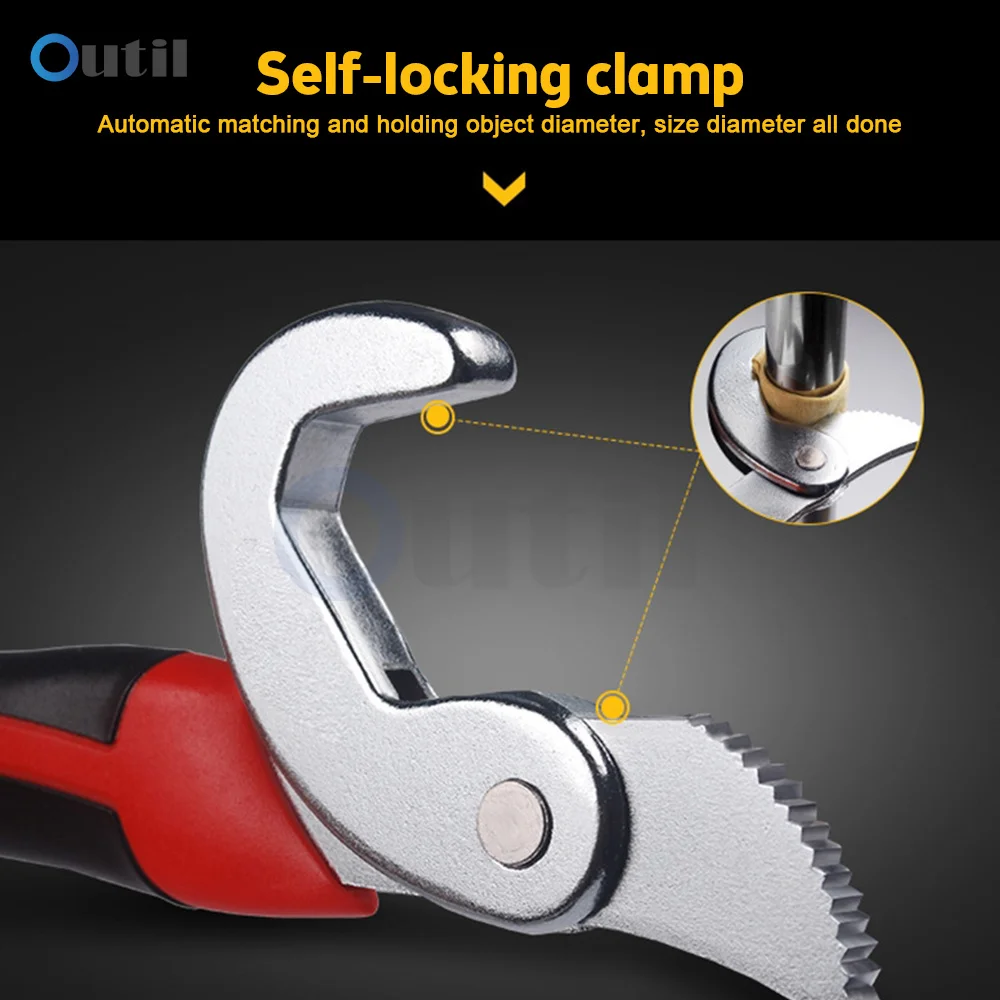 Multi-function Universal Wrench Adjustable Spanner Multi Purpose Universal Quick Snap Buckle Wrench Tool Home Repair Hand Tool