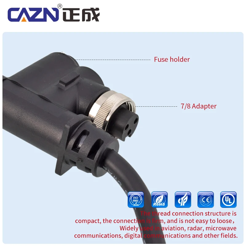 7/8 Solder Socket Male Female 3 4 5 6 Pin Front Rear Mount PG13.5 IP67 for Heavy Equipment & Industrial Controls