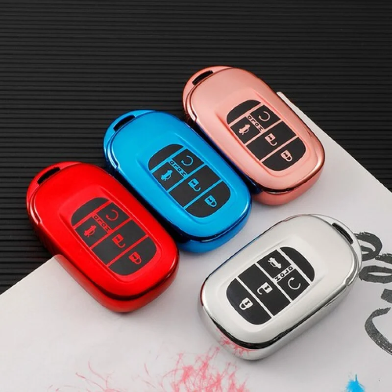 

A+ 4 Buttons TPU Car Remote Key Fob Case Cover Holder For Honda Civic Accord 2022