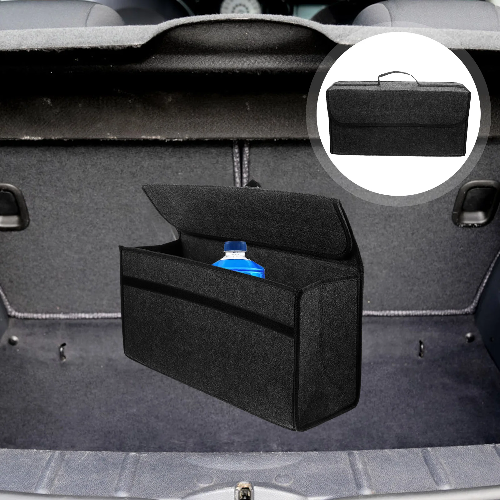 

Trunk Felt Foldable Storage Bins Home Tool Kit Car Bags Organizer Sotrage for Vehicle