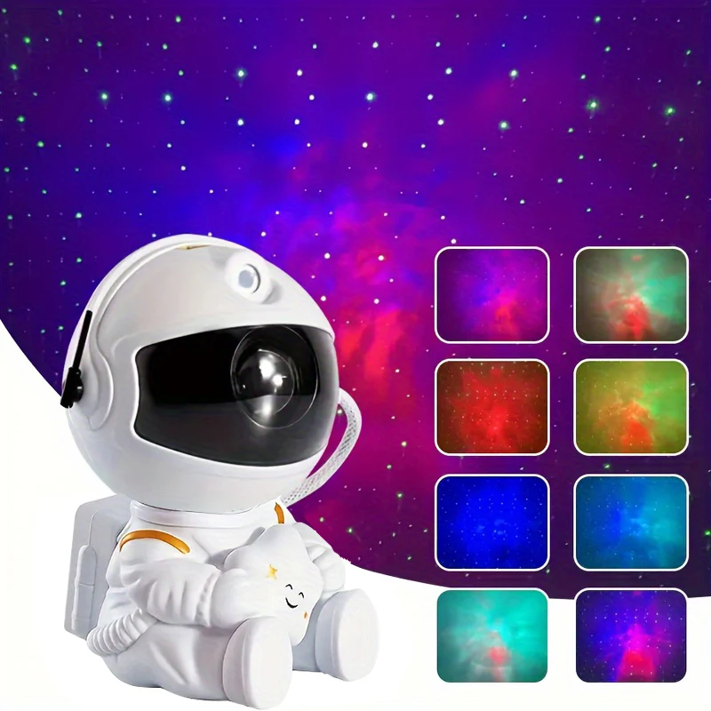 Voor Slaapkamer Huis Decoratief Kids Cadeau Projector Galaxy Night Light Astronaut Ruimte Projector Starry Nevel Plafond Led Lam