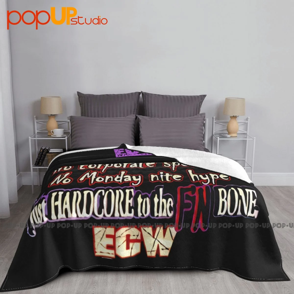 Ecw Hardcore Wrestling 90S P-282 Blanket Casual Comfort High-Grade Couch Blanket Decorative Sofa