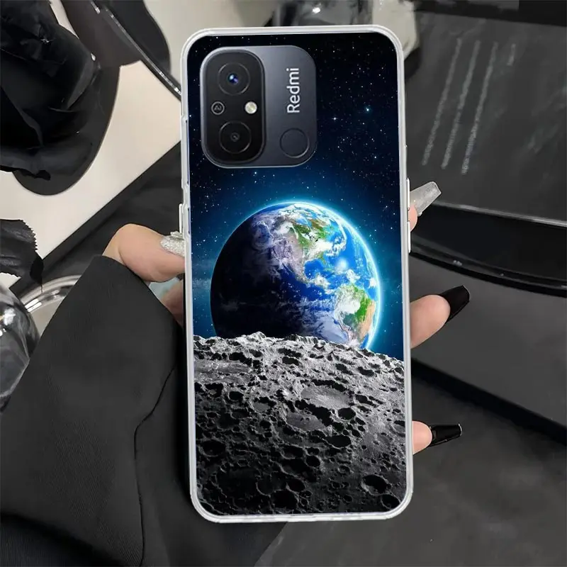 Earth Stars Space Phone Case for Xiaomi Redmi 12 10 9 9A 9C 9T 12C 8 8A 7 7A 10A 10C 6 6A K70 K60 K20 K40 Pro S2 Soft Cover