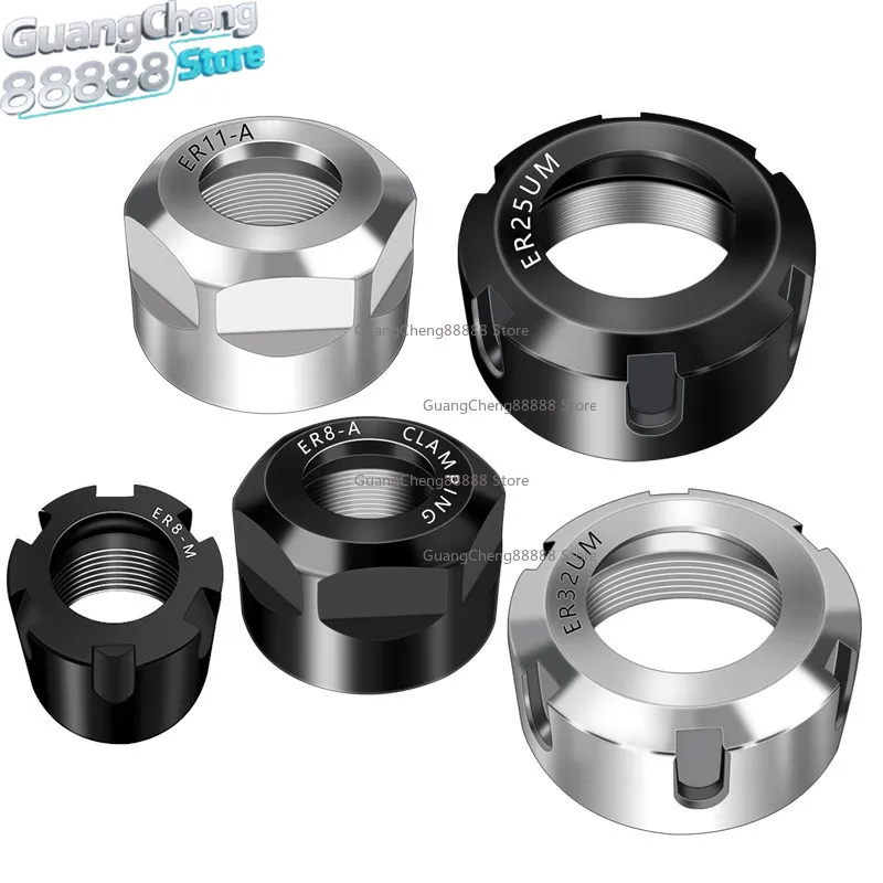Numerical control high precision hardened shank nut spindle ER25A type UMS type engraving machine chuck ER nut