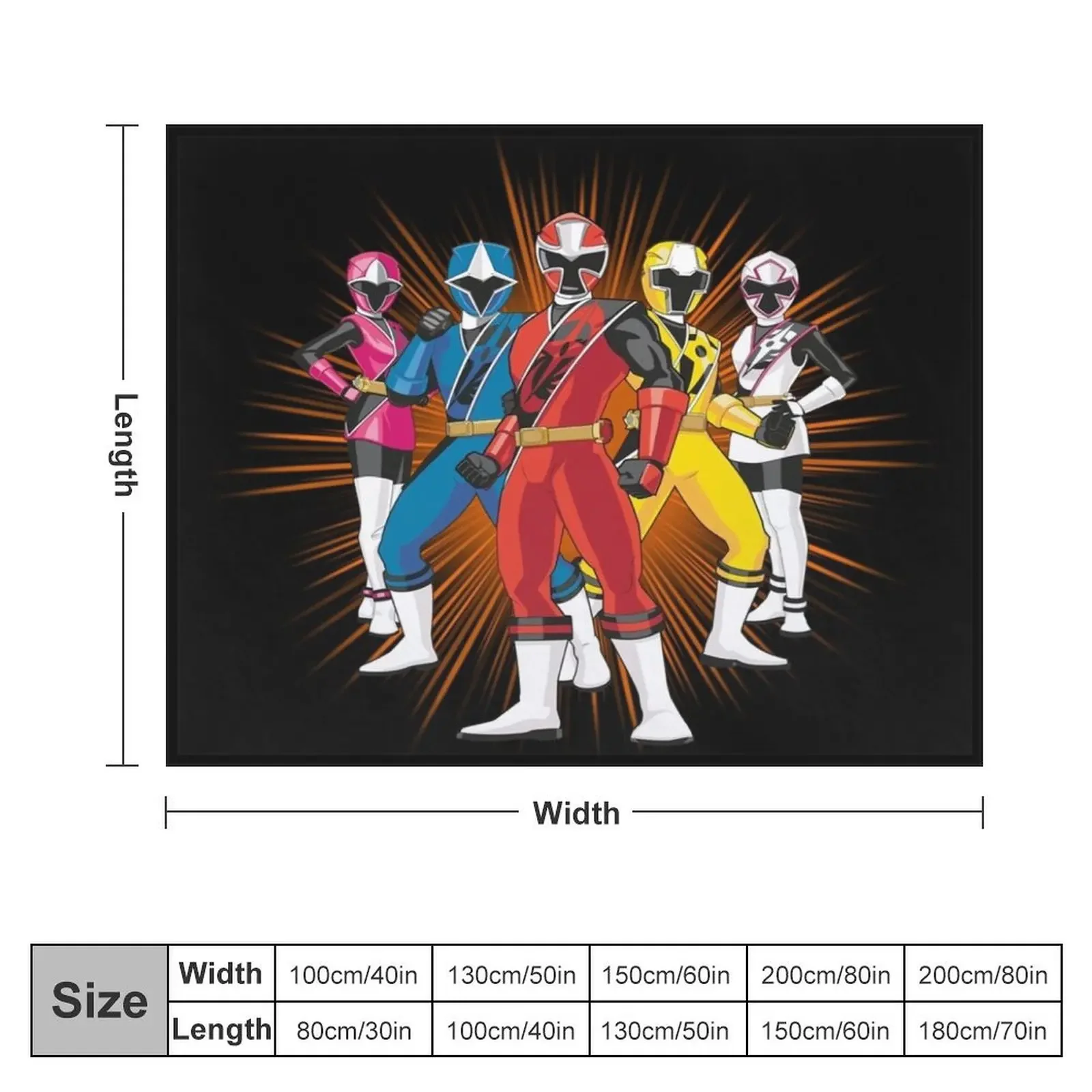 Ninja Ranger Throw Blanket Tourist Hairys Winter beds Blankets