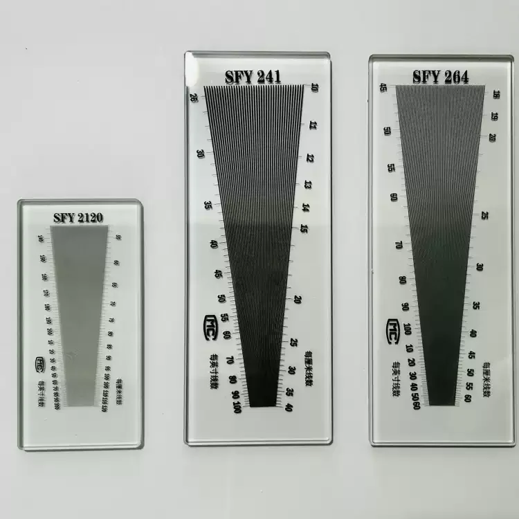 SFY264 SFY241 SFY2120 SFY280 Fabric Weft Density Mirror Textile Warp Weft Density Gauge Glass Plastic Screen Mesh Count Tester