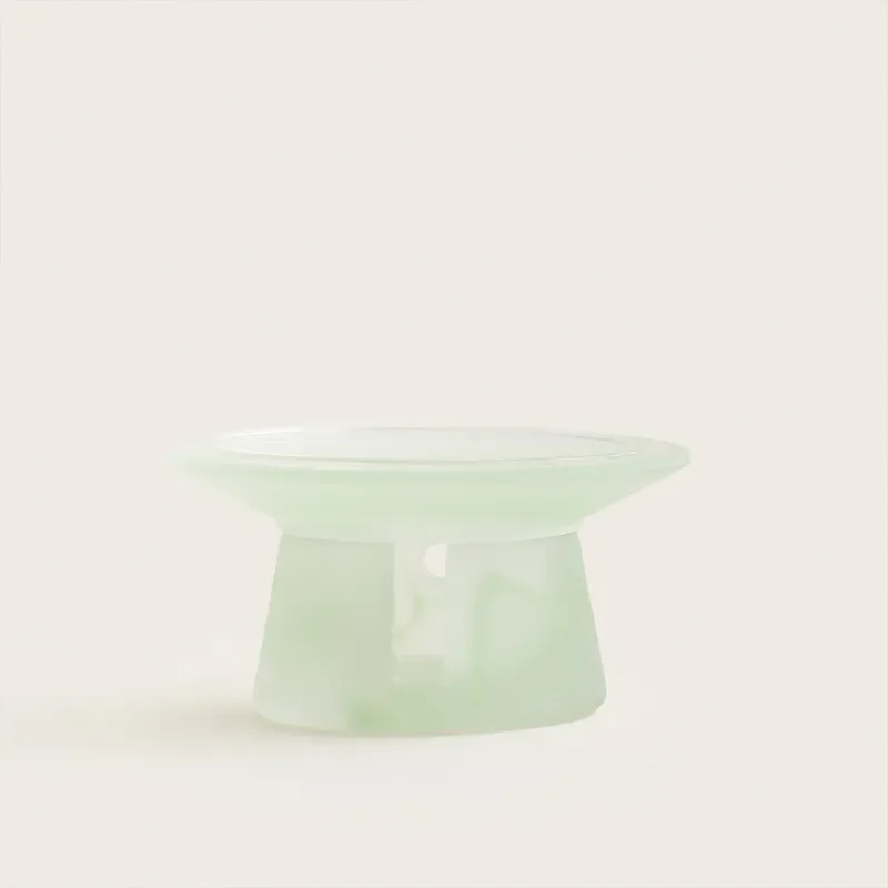 Mint Green Ceramic Tea Warmer Candle Heater Aromatherapy Burner Heat Resistant Dry Flower Incense Holder Home Decor Gift for