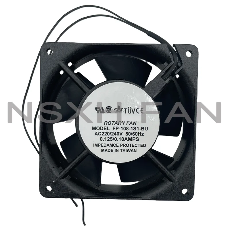 

FP-108-1S1-BU AC 220V 0.125AMPS 120x120x38mm 2-Wire Server Cooling Fan