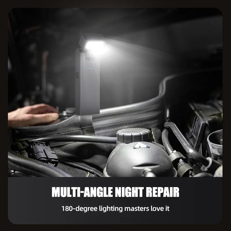 Magnetic Rechargeable COB Flashlight, Super Bright LED Light for Emergency, Night Work, Camping, Car & Home Use