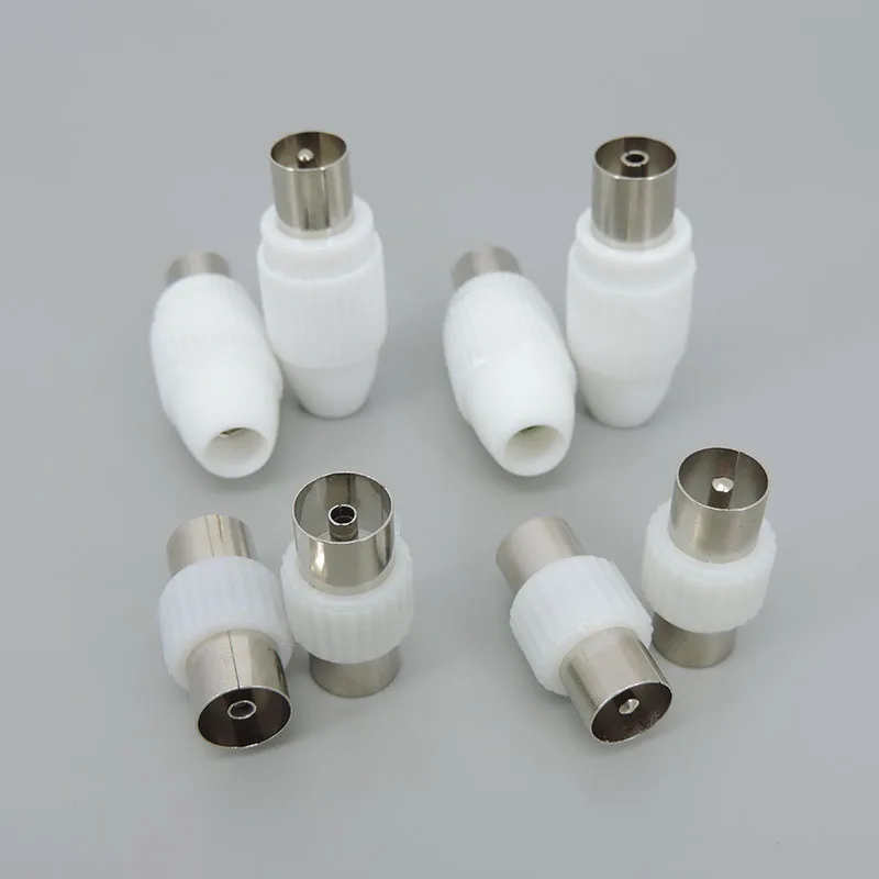 TV Male And Female Plug Jack 3way For Antennas TV RF Coaxial Male Plugs Adapter Right Angle Antennas Connectors