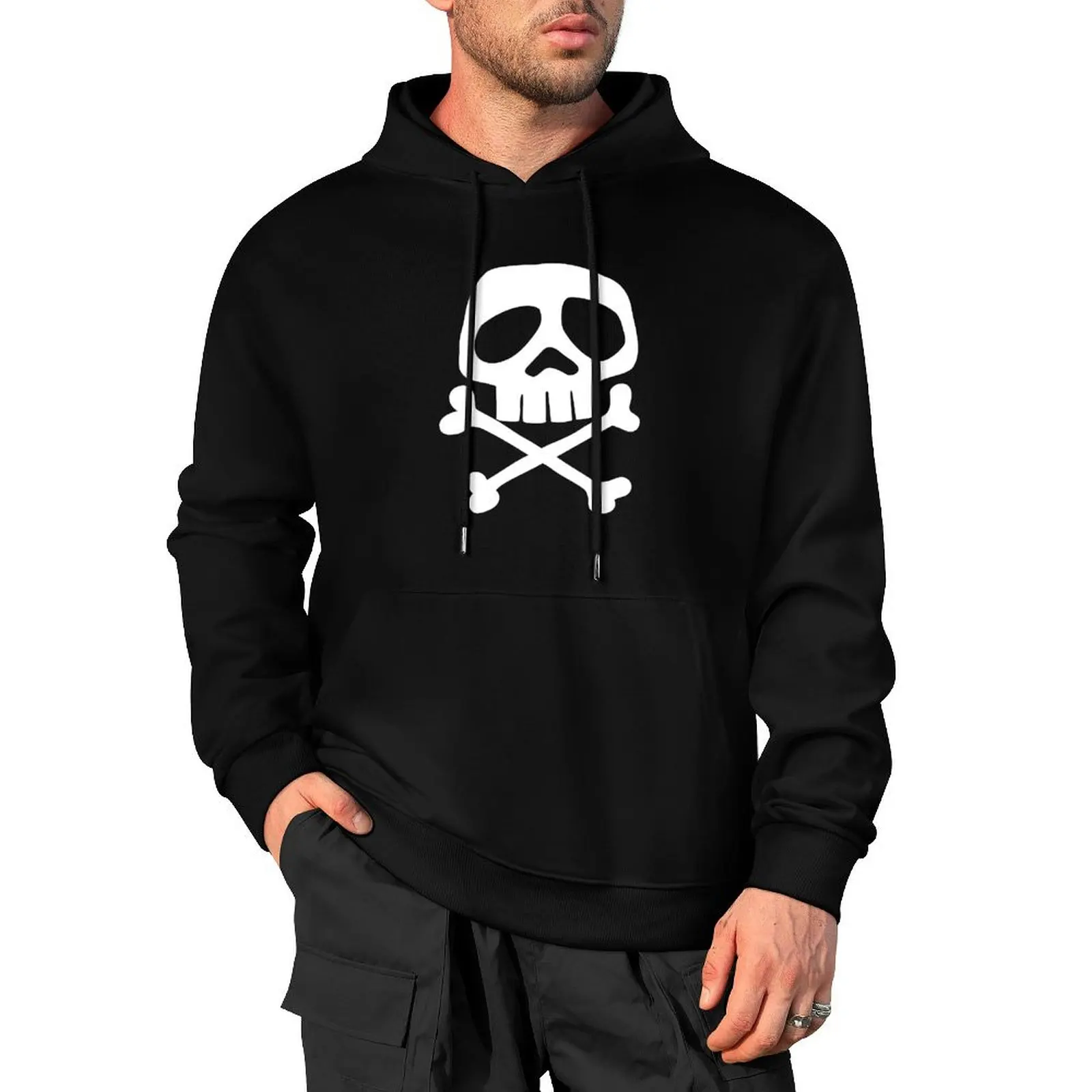 

Old School Punk Rock Skull Pullover Hoodie men's sweat-shirt set men wear men's sweat-shirt autumn hoodie