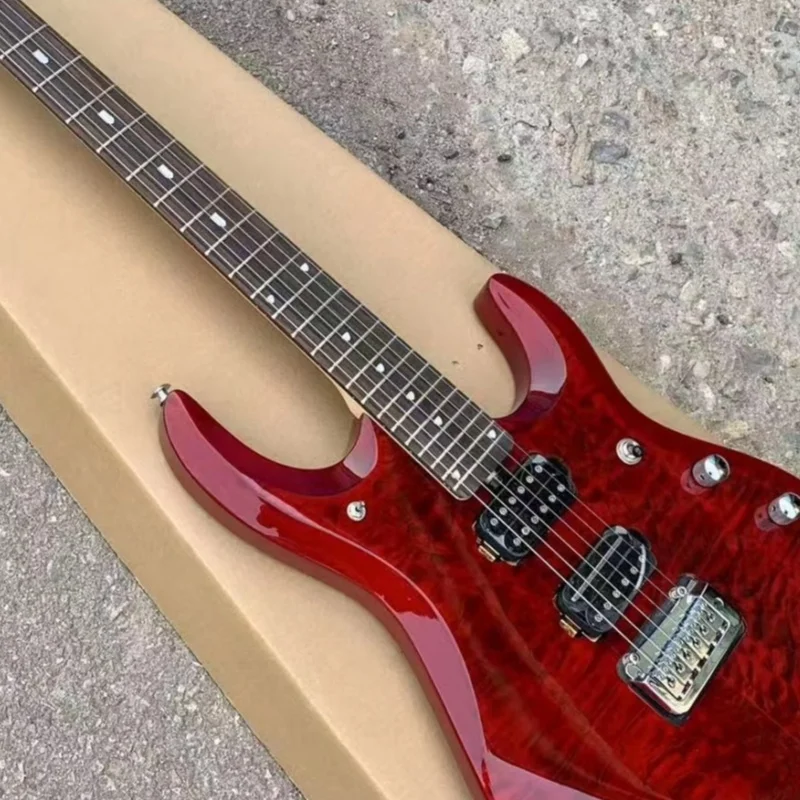 Custom Shop, Made in China,Red electric guitar, very fashionable and beautiful,Free Shipping