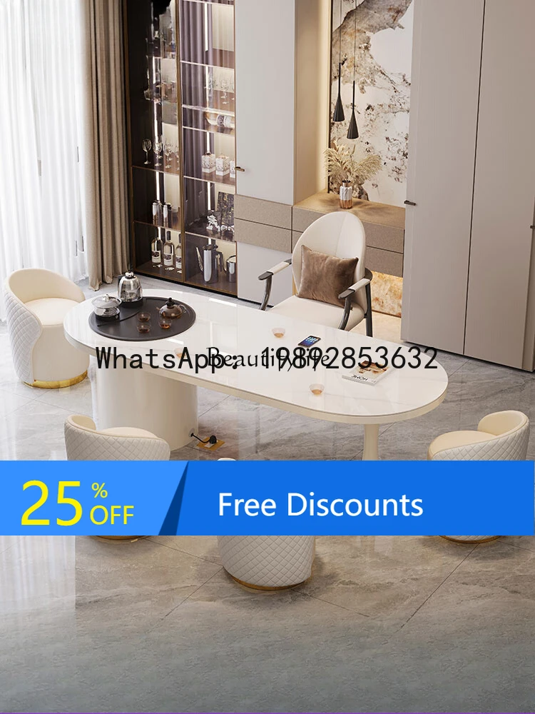 

HH--Cream wind rock board tea table household balcony