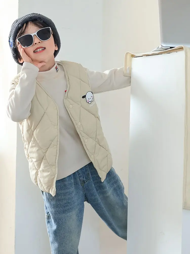 

Sanrio Pochacco cartoon cute student vest creative personalised unisex autumn and winter cotton waistcoat sleeveless gift