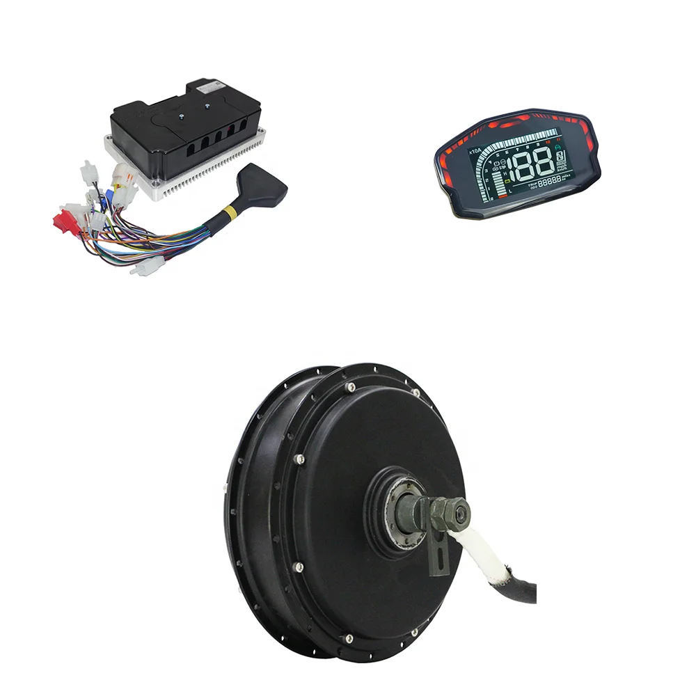 

QS205 3000W 50H V3I Motor with 72450 BLDC Motor Controller DKD Display Speedometer High-Performance New Motorcycle Motor