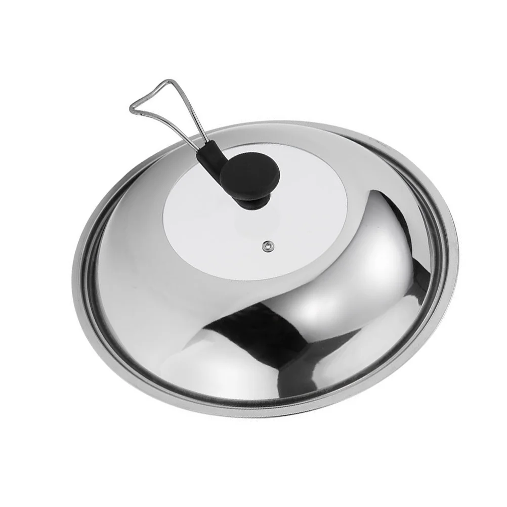 

1Pcs Stainless Steel Combination Cover Premium Heat-Resistant Universal Pot Lid for Cooking Pans Visible Fresh-Keeping