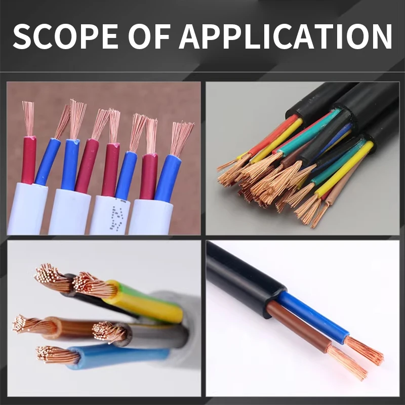 

50MM/100MM Pneumatic Wire Stripper Semi-Automatic Compact Cable Stripper Scrap Cable Cutting and Recycling 220V