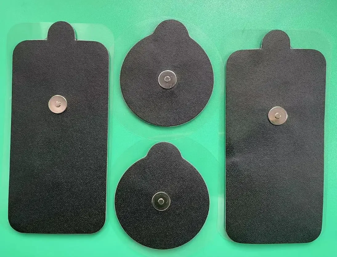 20PCS Circle and 10 Rectangle Pieces Reusable PU Sticker Magnetic Connectors Electrode Patch Pad For PowerDot 2.0 Tens Unit