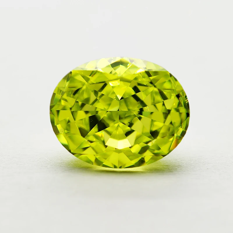 Top Colors Oval Crushed Ice Cut 4K Cutting Cubic Zirconia 5A Grade High Carbon Diamond CZ Lab Created Zircon Loose Gemstones