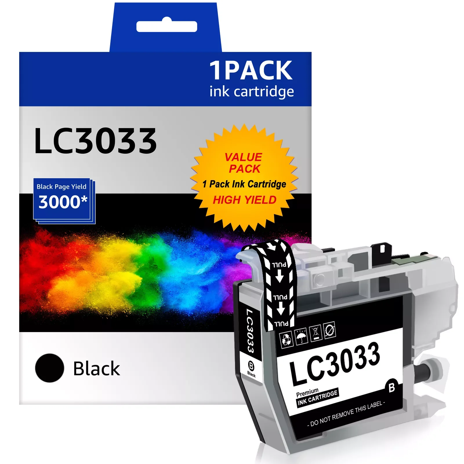 

1PK LC3033 Black Ink Cartridge for Brother LC3033 XXL MFC-J995DW MFC-J805DW